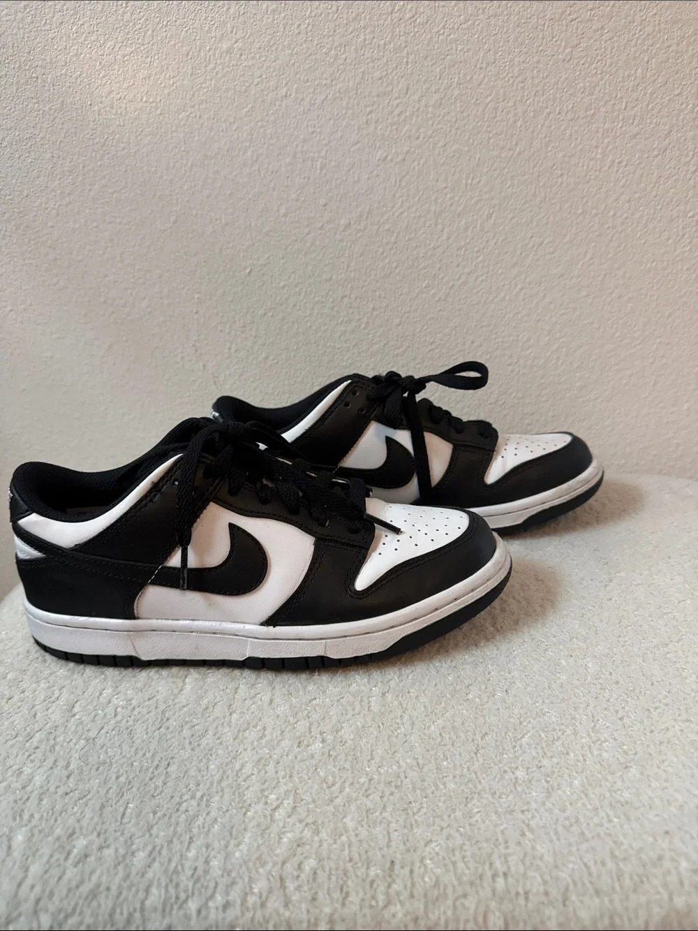 Nike Kids Black and White Low-Top Sneakers